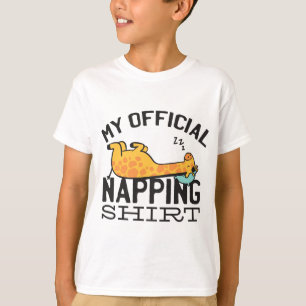 Mi camisa oficial de dormir la siesta - Giraffe pe