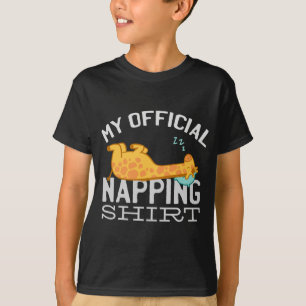 Mi camisa oficial de dormir la siesta - Giraffe pe