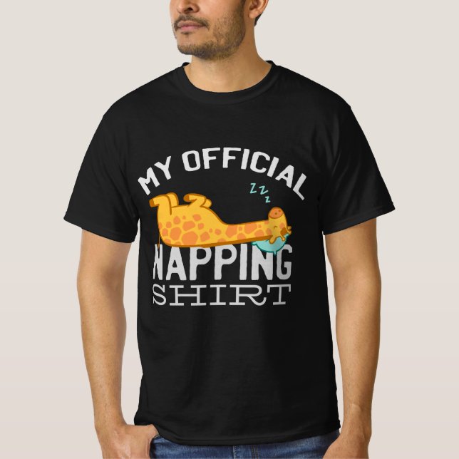 Mi camisa oficial para dormir la siesta - Jirafa p (Anverso)