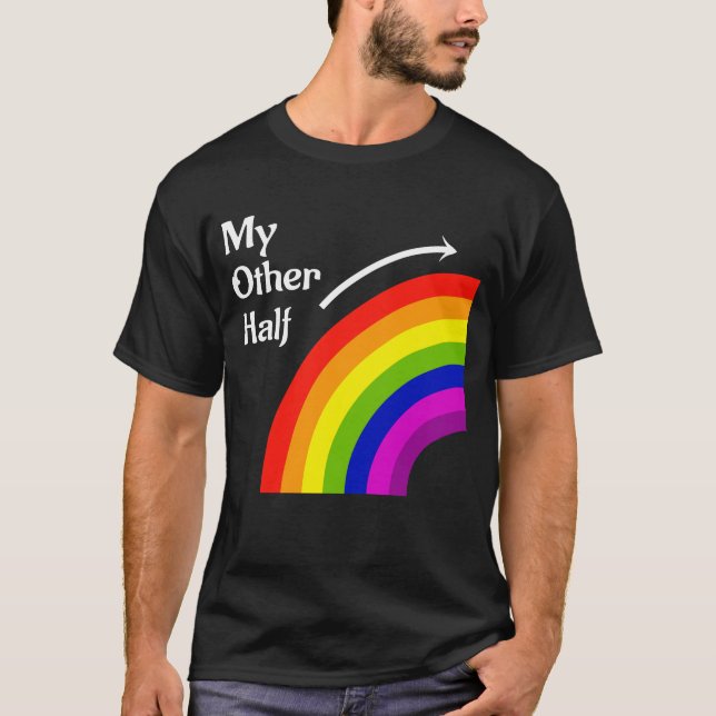 Mi camiseta a juego de la derecha del arco iris de (Anverso)