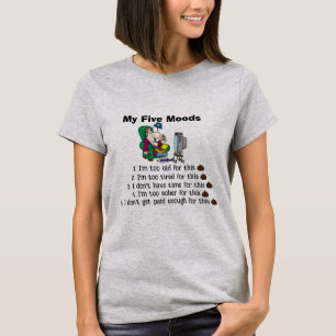 Mi camiseta de cinco estados de ánimo