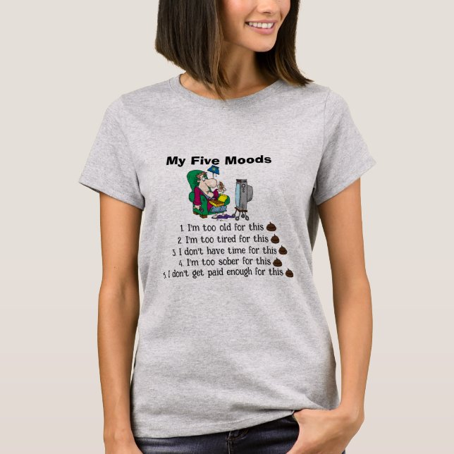 Mi camiseta de cinco estados de ánimo (Anverso)