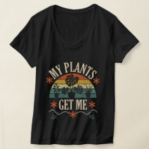 Mi Camiseta de Cuello en V para Mujeres Mis Planta