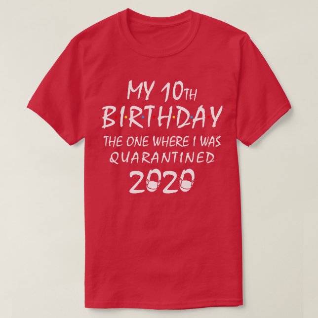 Mi camiseta de cumpleaños número diez (Diseño del anverso)