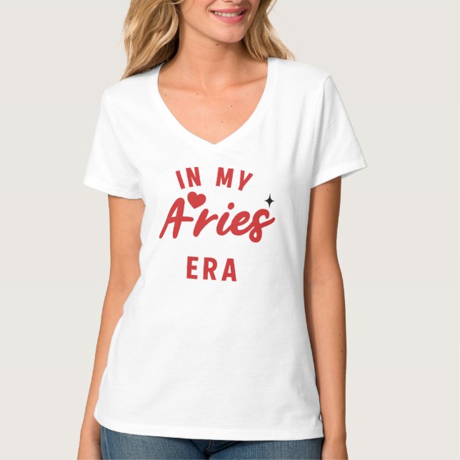 mi camiseta de la era Aries, regalo de cumpleaños  (Anverso)