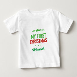 Mi Camiseta de Mi Primer Bebé en Navidad