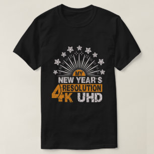 Mi Camiseta de Resolución de Año Nuevo 4K UHD