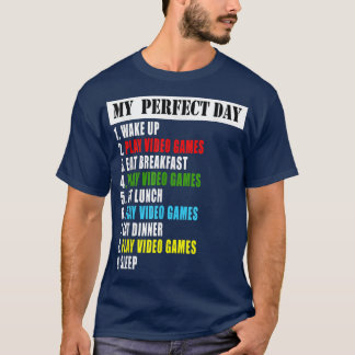 Mi camiseta de videojuegos de día perfecto