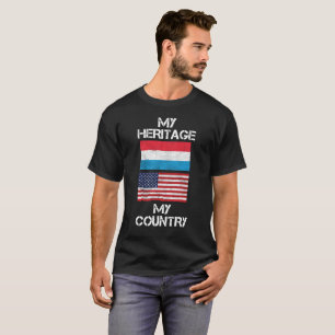 Mi camiseta del americano de luxemburgués del pa