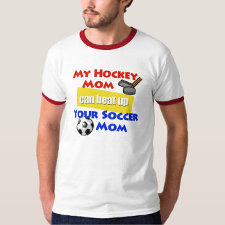 Mi camiseta del campanero de la mamá del hockey