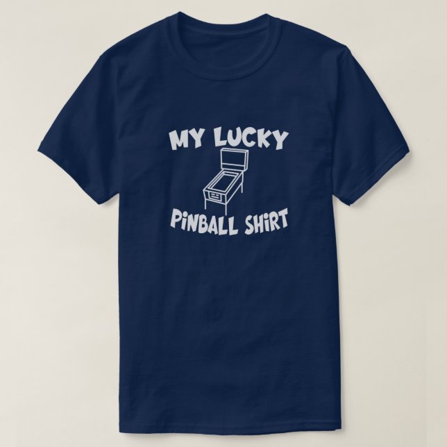Mi camiseta del Pinball afortunado (Diseño del anverso)