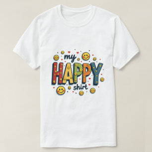 "Mi camiseta feliz" para niños y adultos