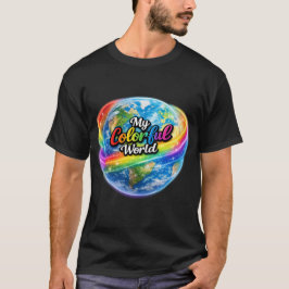 Mi Camiseta Globo de Arcoíris de Mundo Colorido – 