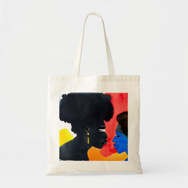 Mi Cara En La Bolsa De Tote Negra (Frente)