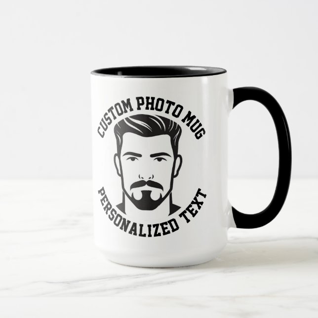 Mi Cara en una Gran Taza Combo Personalizada con T (Derecha)