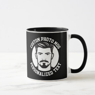 Mi Cara en una Taza Combo Personalizada NEGRA