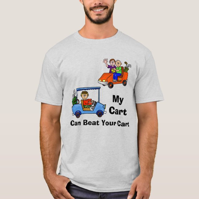 Mi carro puede vencer tu camiseta de golf de carro (Anverso)