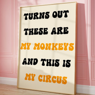 Mi cartel de circo Arte de pared con tipografía