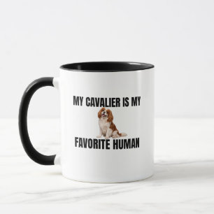 Mi Cavalier es mi humano favorito Taza