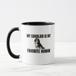 Mi Cavalier es mi humano favorito Taza
