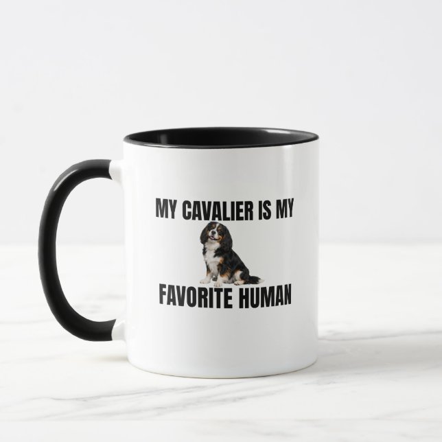 Mi Cavalier es mi humano favorito Taza (Izquierda)