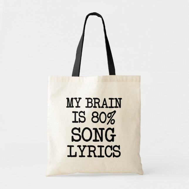 Mi cerebro es bolso divertido de las letras de la (Frente)