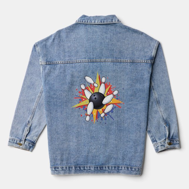 Mi chaqueta de niim femenino de boliche (Reverso )