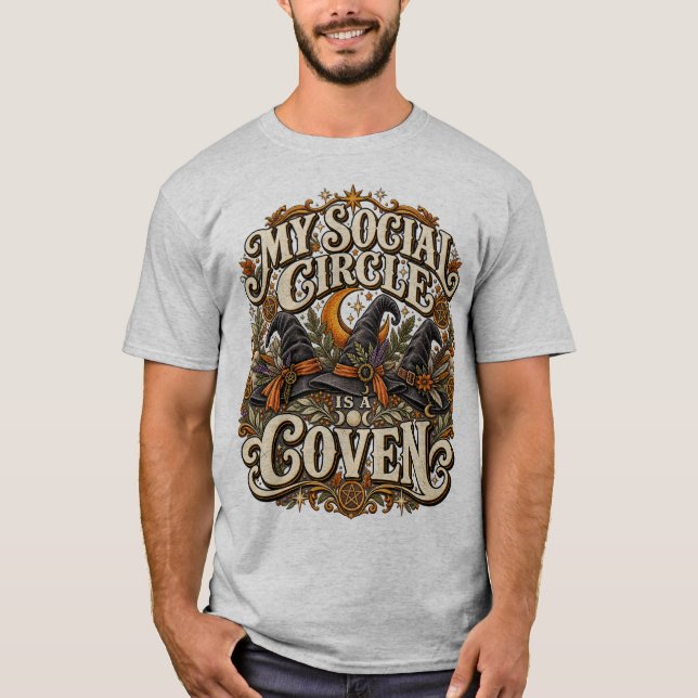 Mi círculo social es una camiseta de coven (Anverso)