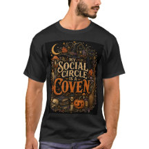 Mi círculo social es una camiseta de Halloween de