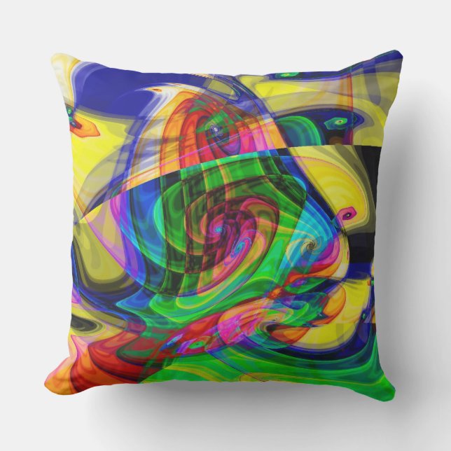 Mi Cojín decorativo del fractal de Picasso (Anverso)