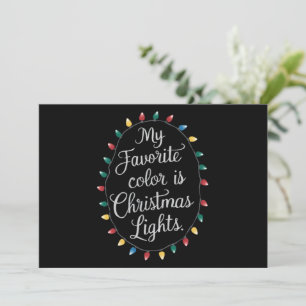 Mi color favorito es luces de Navidad Xmas vacacio