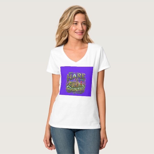Mi conejo ama la camiseta de campo (Anverso completo)