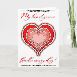 Mi corazón cultiva una tarjeta El día de San Valen