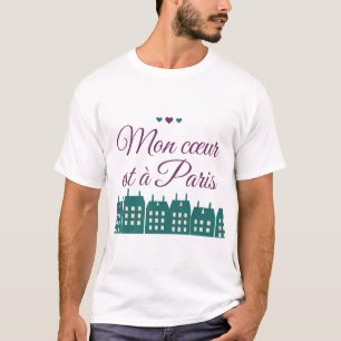 Mi Corazón Está en París Camiseta Mon Coeur Est a