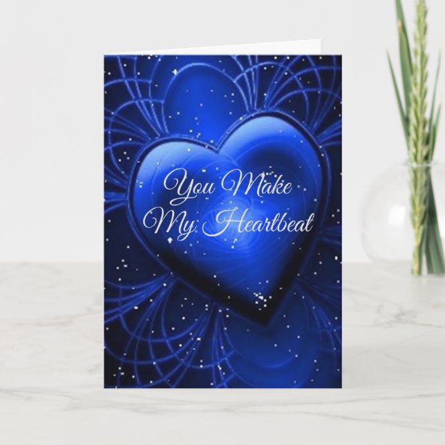 ¡MI CORAZÓN LATE POR TI!" TARJETA DE AMOR (Anverso)