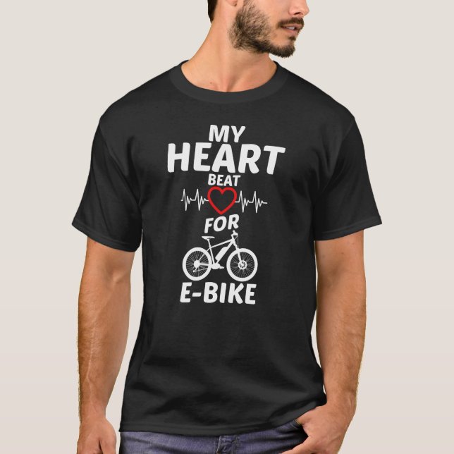 Mi corazón latió por la camiseta Ebike E (Anverso)