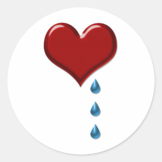 Mi corazón llora a los Pegatinas de San Valentín