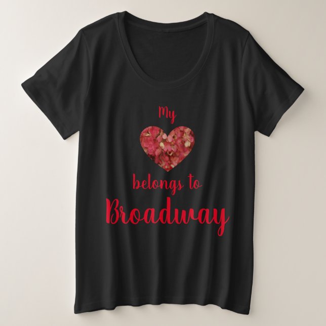 Mi corazón pertenece a Broadway Women's (Anverso del diseño)