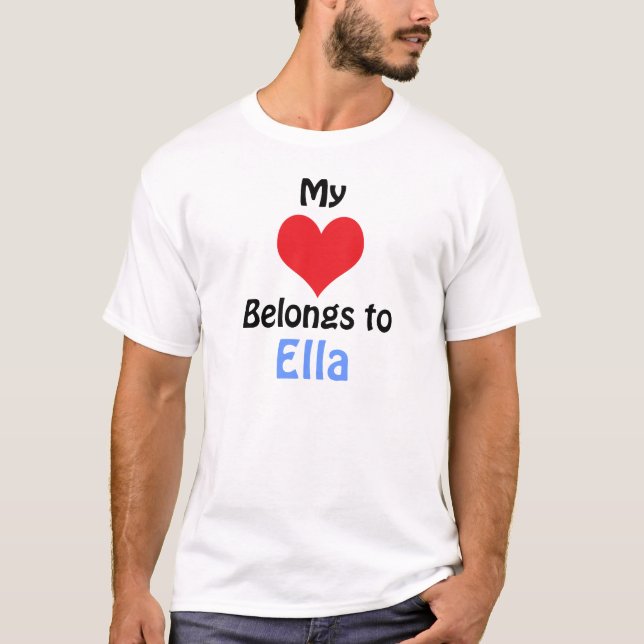 Mi corazón pertenece a Ella camiseta (Anverso)