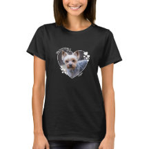 Mi corazón pertenece a la camiseta de perro person