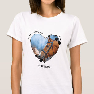 Mi Corazón Pertenece A La Camiseta Fotográfica De