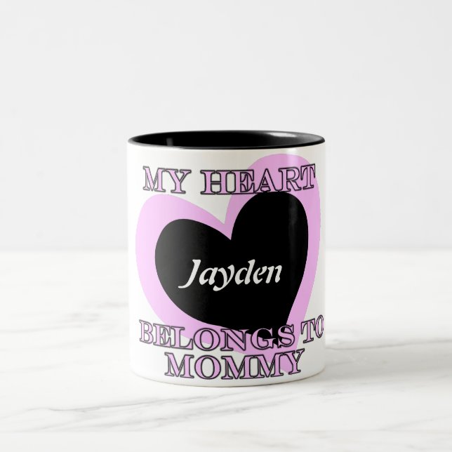 Mi corazón pertenece a la taza de café de la mamá (Centro)