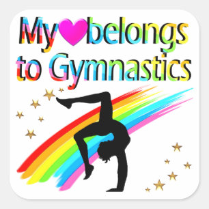 MI CORAZÓN PERTENECE A LOS PEGATINAS DE GIMNASIA