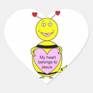 Mi corazón pertenece a los pegatinas de Jesús