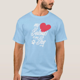 Mi corazón pertenece a My Dog Valentine | Camiseta
