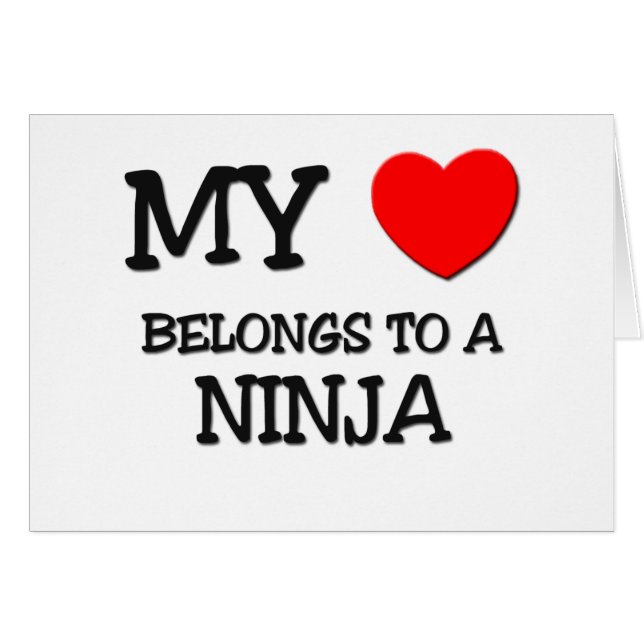 Mi corazón pertenece a un NINJA (Anverso (Horizontal))