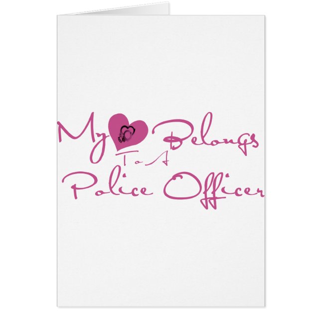 Mi corazón pertenece a un oficial de policía (Frente)