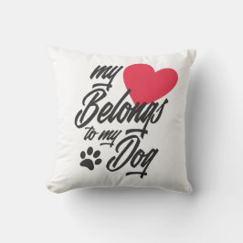 Mi corazón pertenece al Cojín decorativo de San Va