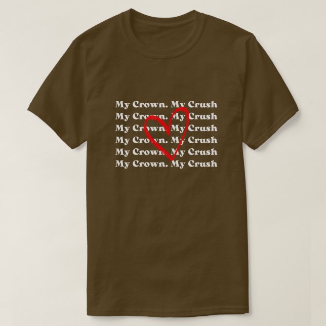"Mi Corona Mi Crush" Camiseta personalizada para e (Diseño del anverso)