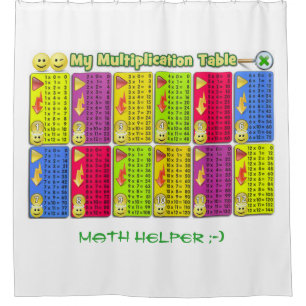 Mi cortina de ducha del ayudante de la matemática